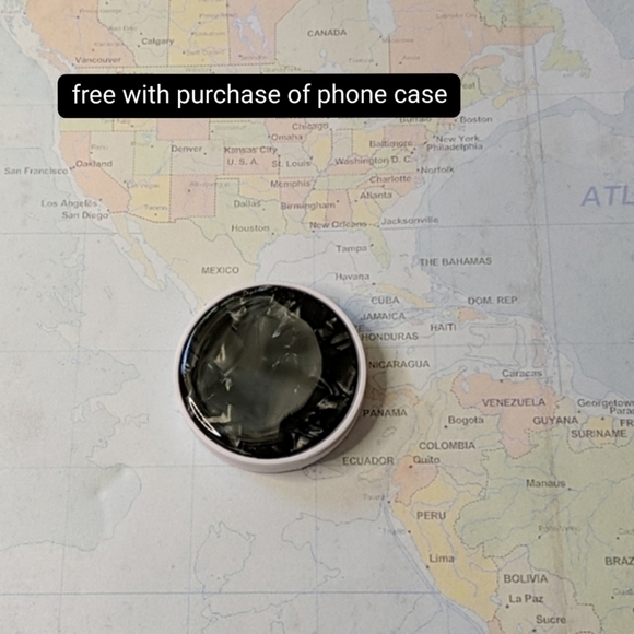 Black marble phone holder - Picture 1 of 6